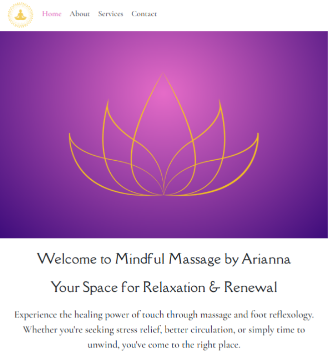Massage Project screenshot